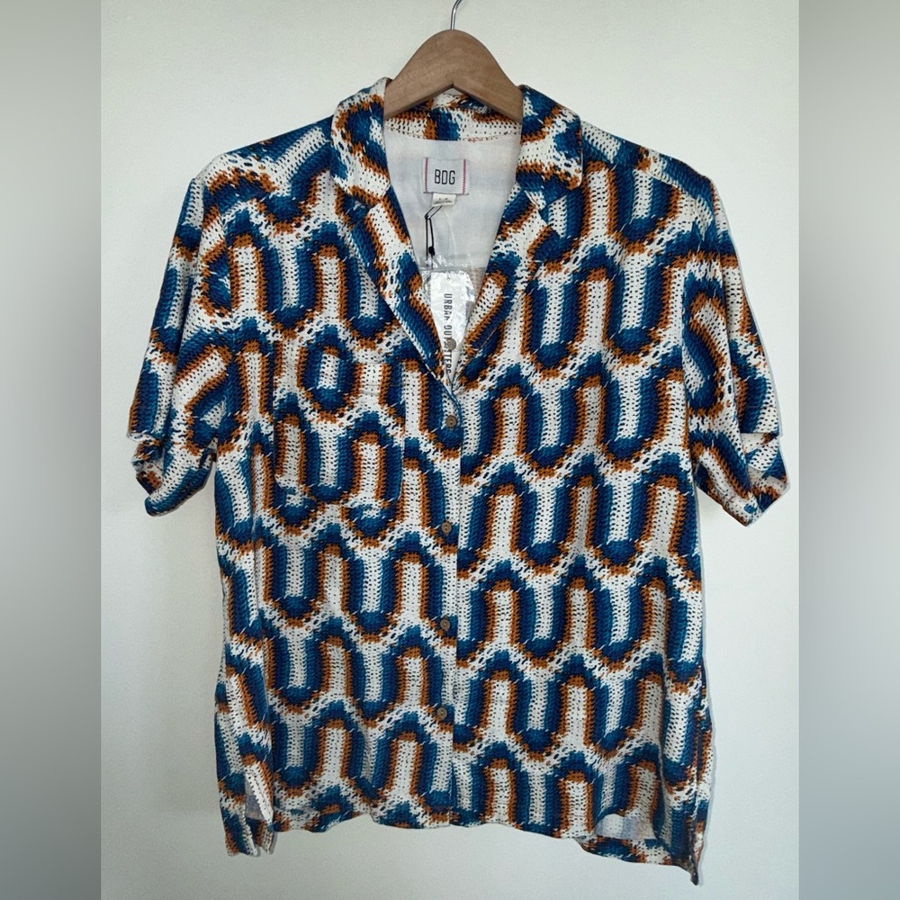 BDG Multicolor Geometric Shirt